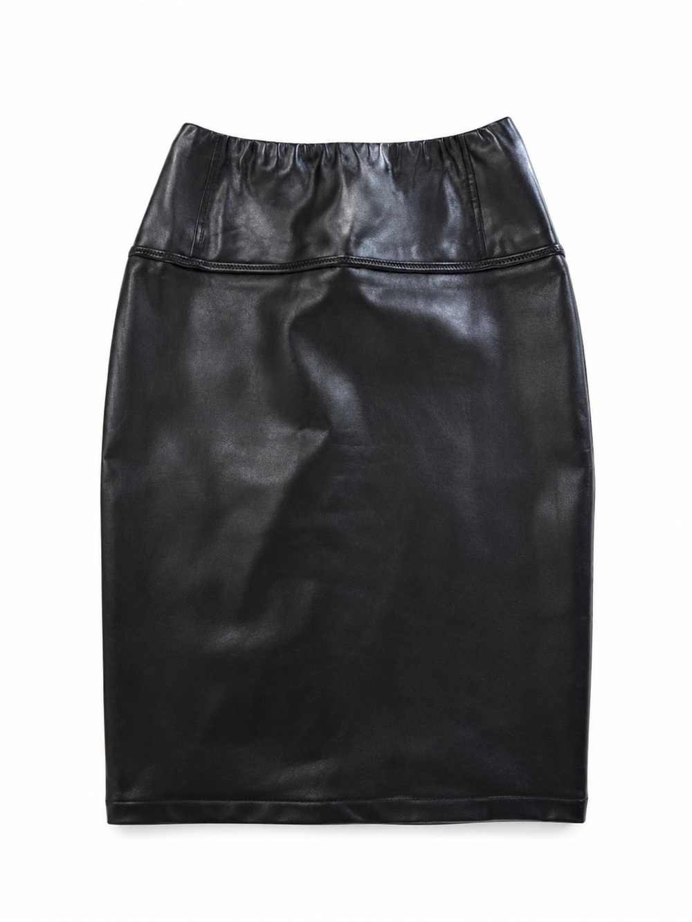 Aritzia Wilfred Black Faux Leather Pencil Skirt - XS